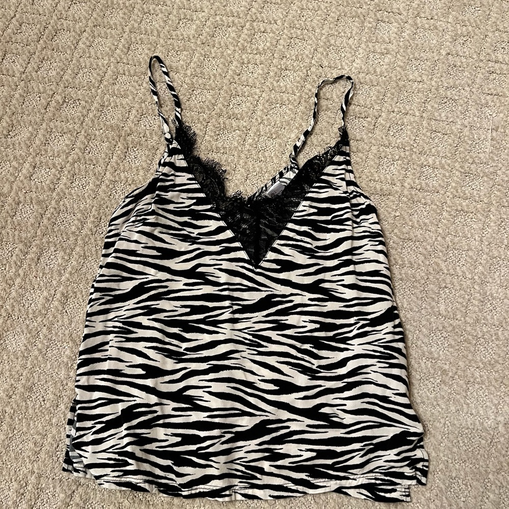 Zebra Slip Blouse